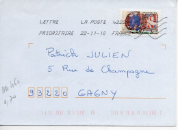FRANCE AA 460 - 2010 - ART ROMAN - CITEAUX  Enveloppe Entière OBL. 2010 / LOT A ++ - Lettres & Documents