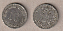 00872) Dt. Kaiserreich, 10 Pfennig 1906A - 10 Pfennig