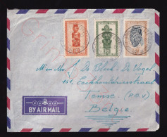 Congo Belge - Briefomslag Van Leopoldstad Naar Temse - PAR AVION - 21 Mei 1957 - Lettres & Documents