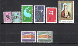 Turquía   1968-69  .-  Y&T   Nº   1886/1887-1888/1889-1890-1891/1892-1983   ** - Neufs