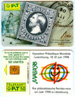 TWK P&T Luxembourg-Telefonwertkarte TP11 04.97 JUVALUX Briefmarke De Schwaarze Kapp Luxemburg Lëtzebuerg Telefonkarte - Luxemburg