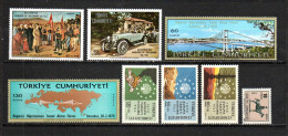 Turquía   1969-70  .-  Y&T   Nº   1928/1929-1930-1931/1932-1933/1935   ** - Neufs