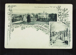 DR: Ansichtskarte "Gruss Aus..." Lüdinghausen -Nordrhein-Westfalen Mit 2 Ansichten - Burg Vischering Um 1900 - Saluti Da.../ Gruss Aus...