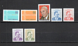 Turquía   1971  .-  Y&T   Nº   1981/1982-1987-1994/1997   ** - Unused Stamps