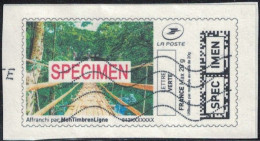 France Vignette Sur Fragment Used Mon Timbre En Ligne Spécimen Affranchie SU - Francobolli Stampabili (Montimbrenligne)