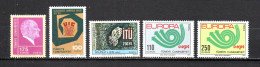 Turquía   1972-73  .-  Y&T   Nº   2045-2048-2049-2050/2051   ** - Unused Stamps