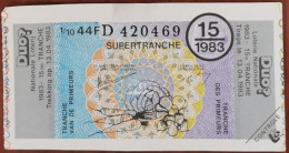 Billet De Loterie Nationale Belgique 1983 15e Tr SuperTranche Des Primeurs - 13-4-1983 - Billetes De Lotería