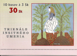 SLOVAKIA, 1997, Booklet 18, Triennale Naive Art - Nuovi