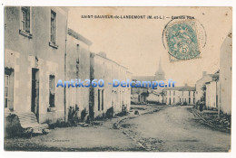 CPA 49 SAINT SAUVEUR DE LANDEMONT Grande Rue - Autres & Non Classés