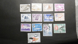 Singapur Mi. 35/42 Gestempelt Freimarken Bis 5 $ - Singapour (...-1959)