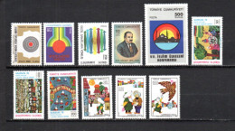 Turquía   1975-76  .-  Y&T   Nº   2143/2145-2153-2154-2157/2159-2164/2166   **    ( A ) - Unused Stamps