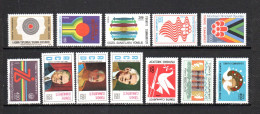 Turquía   1975-76  .-  Y&T   Nº   2143/2145-2167/2169-2170/2172-2183/2175   **    ( B ) - Unused Stamps
