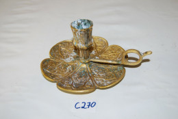 C270 Ancien Plat - Milieu De Table - Style Egyptien - Métal - Art Nouveau / Art Deco