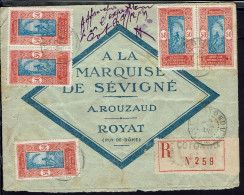 Dahomey. Affr. à 2.50 F Sur Enveloppe Recommandée De Cotonou Du 9 Déc. 1935 Pour "A La Marquise De Sévigné" à Royat. - Brieven En Documenten