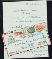 Cote D'Ivoire. Affranchissement Tricolore à 10 F Sur Enveloppe De Abidjan Du15 Avril 1951, Pour Paris. - Storia Postale