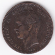 Grèce 10 Lepta 1882 A Paris George I, En Cuivre, KM# 55 - Greece