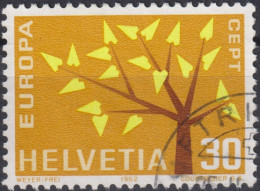 1962 Schweiz ° Zum: CH 389, Mi: CH 756, EUROPA, Stilisierter Baum Mit 19 Blättern - Usati