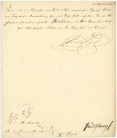 Preußen Kaiser Wilhelm I. (1797-1888) Autograph Als Prinz Berlin 1857 Bodelschwingh - Famiglie Reali