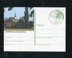 "BUNDESREPUBLIK DEUTSCHLAND" Bildpostkarte Mit Bildgleichem Stempel Ex "BICKENBACH" (3798) - Cartes Postales Illustrées - Oblitérées