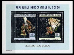 République Démocratique Du Congo - BL316 - Argent - Scoutisme - Nature - 2004 - MNH - Ongebruikt