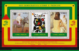 S. TOMÉ E PRÍNCIPE 1984- MNH (PICASSO_MIRÓ_DALI)_ X3_ ST384r - Picasso