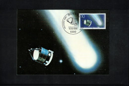 Germany 1986 Astronomy Halley Comet - ESA Mission Giotto Maximumcard - Astronomie