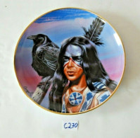 C270 Franklin Mint Assiette Collector Spirit Of The Black Crow Par Gary Ampel - Art Nouveau / Art Deco