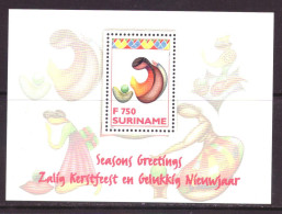 Suriname Republiek - Surinam Republic Block 68 MNH ** Christmas (1996) - Suriname