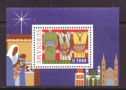 Suriname Republiek - Surinam Republic Block 81 MNH ** Christmas (2000) - Suriname