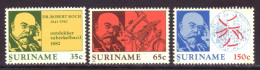 Suriname Republiek - Surinam Republic 990 T/m 992 MNH ** Robert Koch (1982) - Suriname