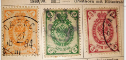 Russland - 3 Marken Von 1889 Gem. Scan - Used Stamps