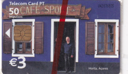 AZORES(PORTUGAL) - Cafe Sport/Horta, Tirage 12000, 04/02, Mint - Otros – Europa