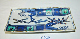 C270 Ancien Vide Poche De Style Asiatique - Milieu De Table Bleu - Art Asiatique