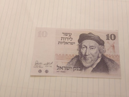 Israel-10 LIROT-MOSES MONTEFIORE-(1973)-(BLACK-NUMBER)-(335)-(1632047994)-Very Good Folding-bank Note - Israël