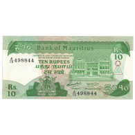 Billet, Mauritius, 10 Rupees, Undated (1985), KM:35a, NEUF - Mauritius