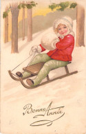 FANTAISIE - Bonne Année - Nouvel An - Enfant - Illustration - Carte Postale Ancienne - Año Nuevo