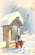 FANTAISIE - Bonne Année - Nouvel An - Enfant - Illustration - Carte Postale Ancienne - New Year