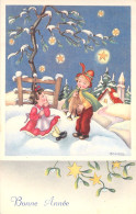 FANTAISIE - Bonne Année - Nouvel An - Enfant - Illustration - Carte Postale Ancienne - Nouvel An