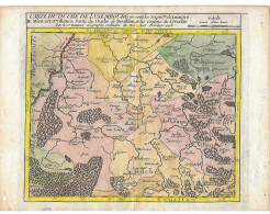 Julot1939 .... 3 CARTES De 1748 De La PROVINCE De LUXEMBOURG . UNIQUE . ANCIENS NOMS DES LOCALITES !!!! - Paliseul