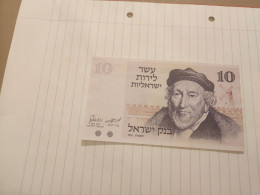 Israel-10 LIROT-MOSES MONTEFIORE-(1973)-(BLACK-NUMBER)-(354)-(1744321212)-U.N.C-bank Note - Israël