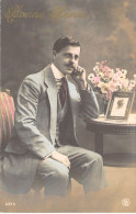 FANTAISIE - Bonne Année - Nouvel An - Homme - Carte Postale Ancienne - Nouvel An