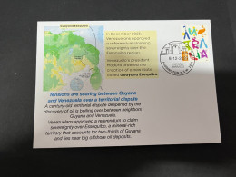 12-12-2023 (1 W 58) Tensions Are Soaring Beetwen Guyana Ansd Venezuela Over A Territorial Dispute (Oz Stamp) - Venezuela