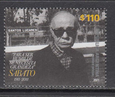 2021 Argentina Sabato Literature Writer Complete Set Of 1 MNH - Ungebraucht