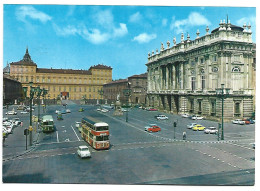 PALAZZO MADAMA, PALAZZO REALE E PIAZZA CASTELLO.-  TORINO .-( ITALIA ) - Palazzo Madama