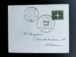 NETHERLANDS 1960 LETTER LISSE TO HILVERSUM 02-04-1960 NEDERLAND KEUKENHOF - Storia Postale