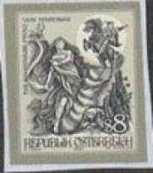 AUSTRIA(1999) Maiden. Man On Horseback. Black Print. Legend Of Dark Maiden Of Hardegg Castle. Scott No 1775. - Ensayos & Reimpresiones