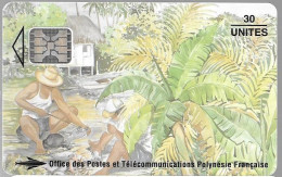 CARTE-PUCE-POLYNESIE-PF25 -SC5-30U-08/94-Les PECHEURS-N°Rouges Maigres C49100911-UTILISE-TBE- - Polynésie Française