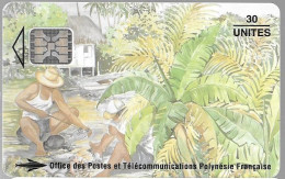 CARTE-PUCE-POLYNESIE-PF25 -SC5-30U-08/94-Les PECHEURS-N°Rouges Maigres C49100911-UTILISE-TBE- - Polinesia Francesa