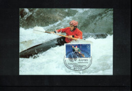 Germany 1985 Canoe World Championship Garmisch-Partenkirchen Maximumcard - Canoa