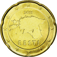 Estonia, 20 Euro Cent, 2011, SUP, Laiton, KM:65 - Estland